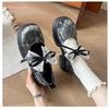 Big Head Bow Mary Jane Single Shoes Women's 2025 Spring and Summer New Fashion New Chinese Style Small Man Platform Small Leather Shoes