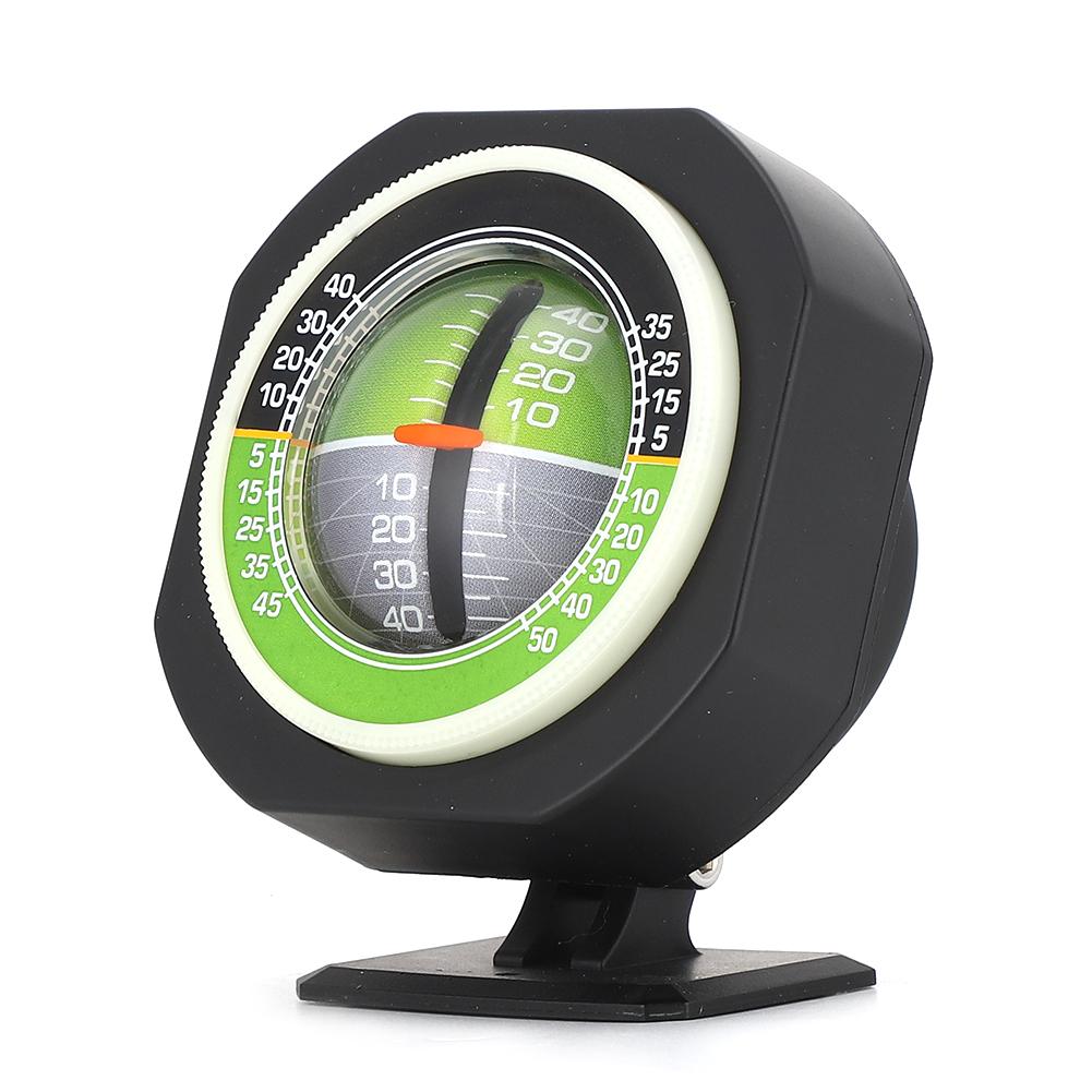 Luminous LED Car Inclinometer Adjustable Slope Angle Meter Balancer Measuring Universal