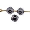 Floral Edge Spacer Beads Ornate Metal Small Hole Charms For Bohemian Beading Supplies