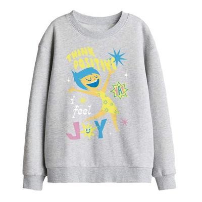 Inside Out 2 Childrens/Kids Think Positive Joy Sweatshirt