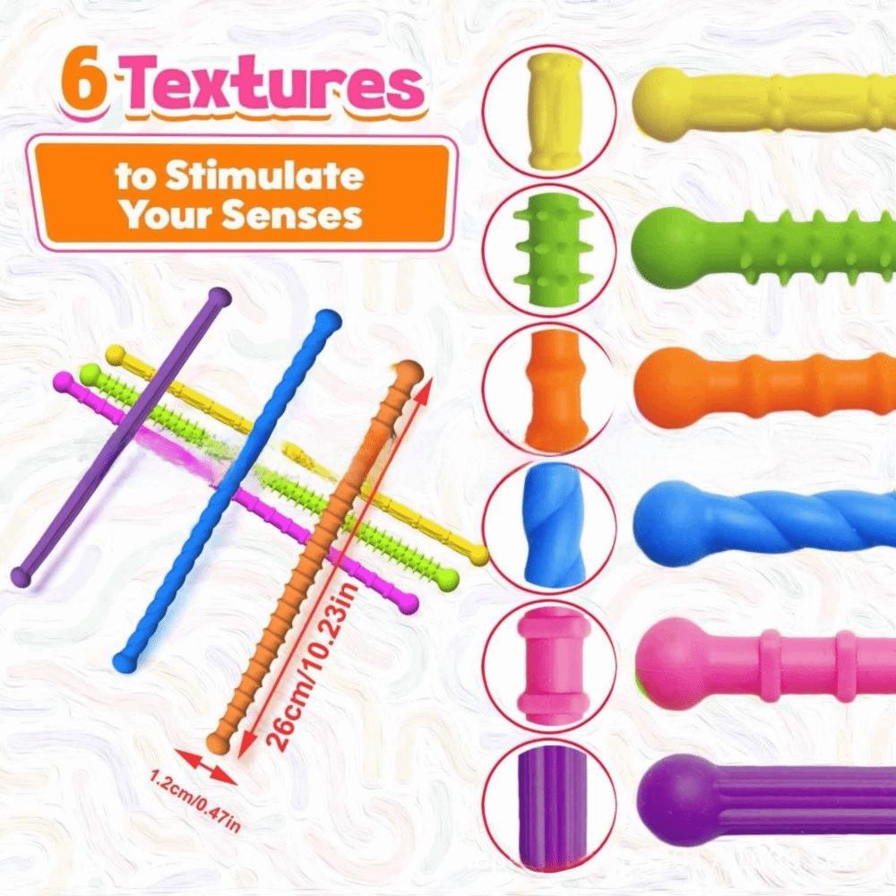 Travel Activity Relaxation Toys Textured Calming Sensory To Sensory Sticks  Classroom Setting