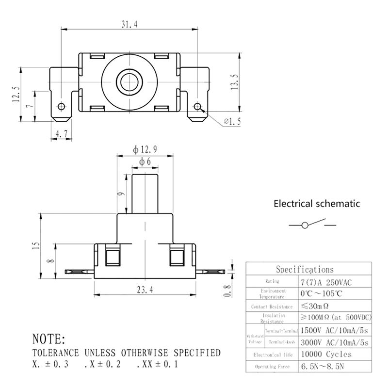 2Pcs Yt-2513-F Vacuum Cleaner Switch Accessories Nova Cleaner Switch Kan-J4