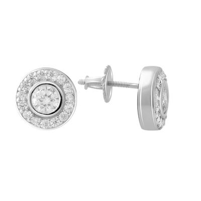 Silberne Ohrringe mit Zirkonia (2080046)