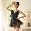 Passion Butterfly Lingerie Set: Sexy See-Through Sleepwear with Quick-Release and Cute Wings