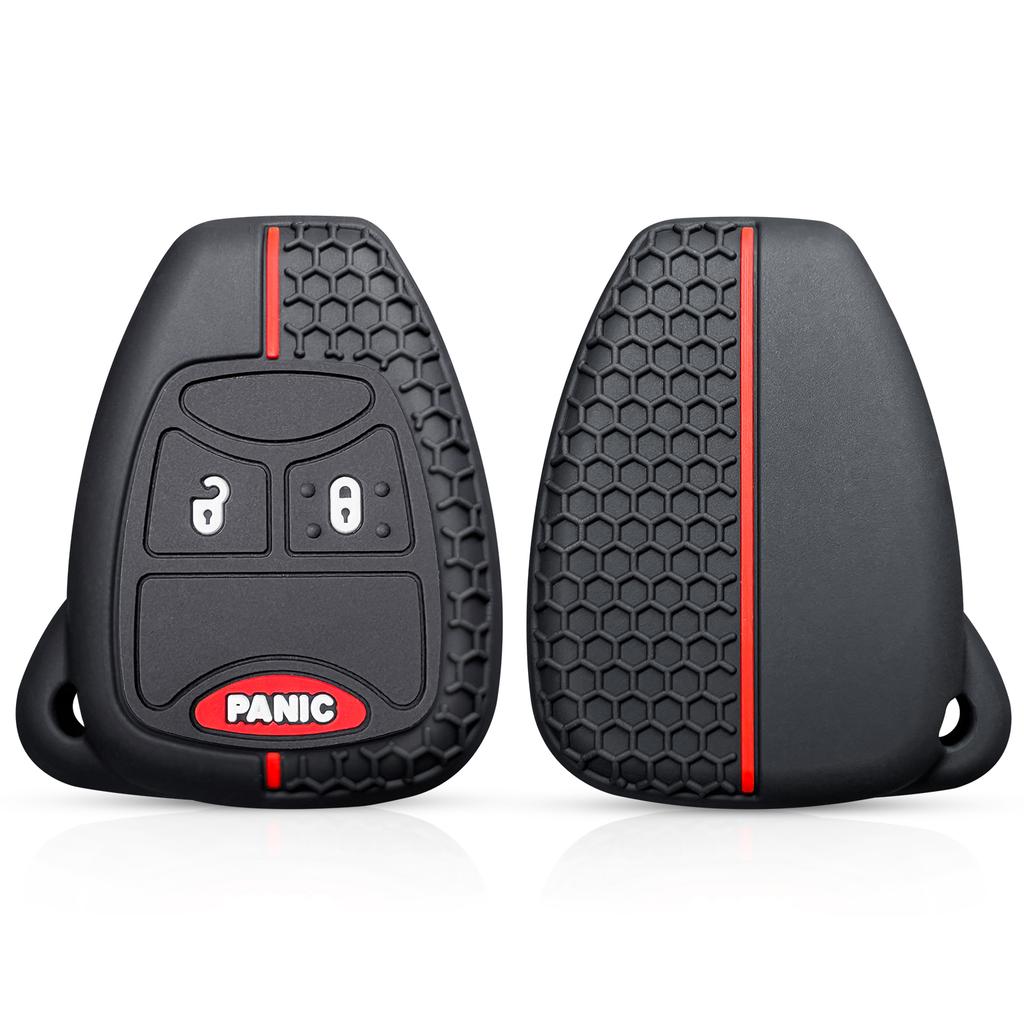 Etui na klucze silikonowe do Chrysler Voyager Pacifica 300c PT Cruiser Dodge Caliber Avenger Jeep Grand Cherokee Compass Patriot