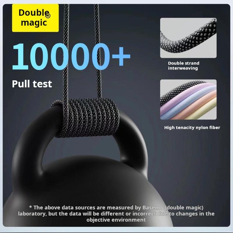 Magnetic suction cable single data cable dual color mixed storage suitable for Apple 15 Xiaomi mobile phone charging c