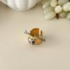Creative Amber Open Finger Rings Natural Opening Rings Fashion Finger Rings  Women