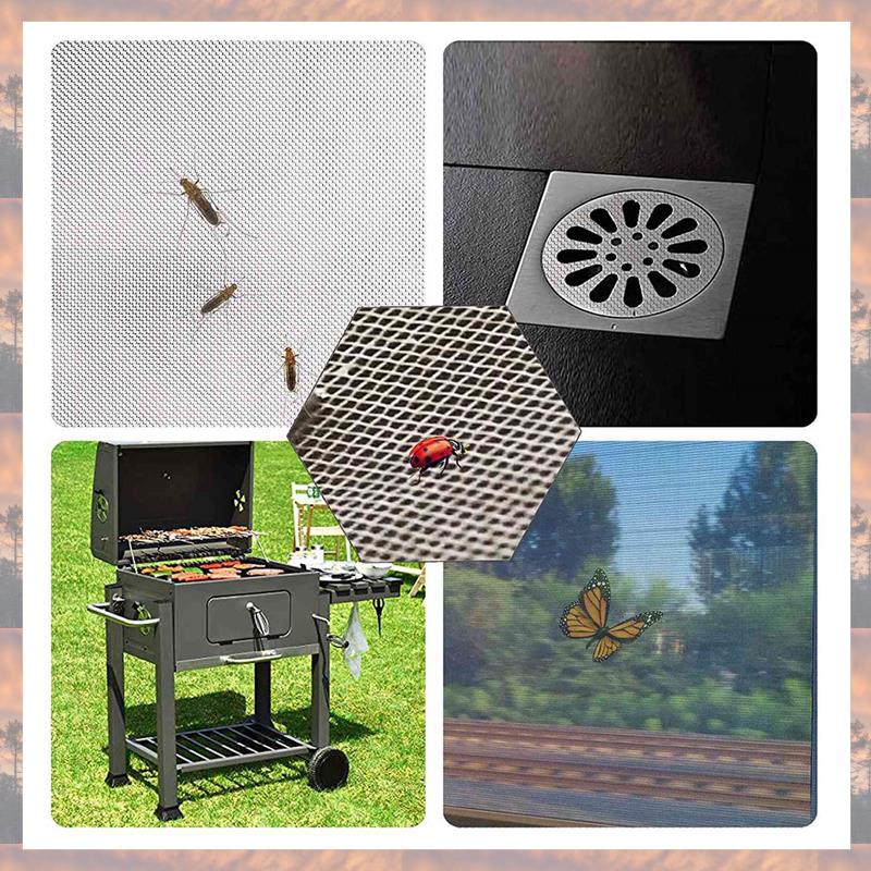 

2025 Trend Mesh Sheet, 8 Packs Wire Mesh Panels 20 Mesh, Mouse Rodent Insect Mesh For Vents, Home, Kitchen, Garden, 210 X 300 Mm серебряный