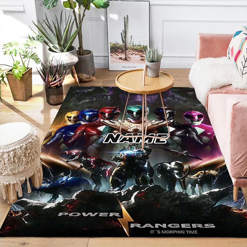 Custom 1Pc Power Rangers Teamup Rug Office Carpet Indoor Outdoor Entrance Doormat Nonslip Soft And Comfortable Living Room D2915221