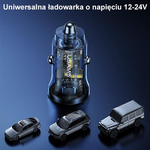 Usams Ład. Sam. 1Xusb+1Xusb-C C32 30Wfast Charge Czarny/Black Cc164Cc01 (Us-Cc164)