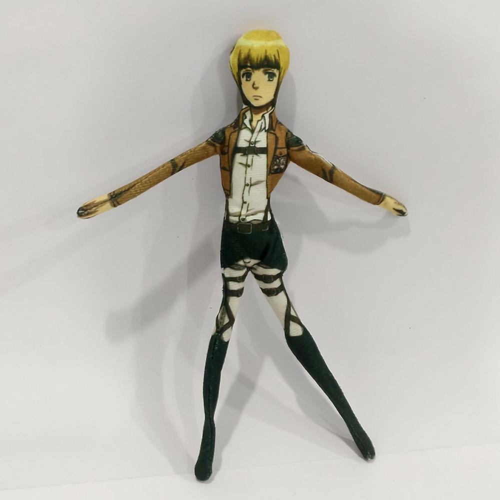 Anime Attack On Titan Rivaille Ackerman Eren Jaeger Cosplay Doll Plush Stuffed Dolls Abstract Wire Skeleton Halloween Prop