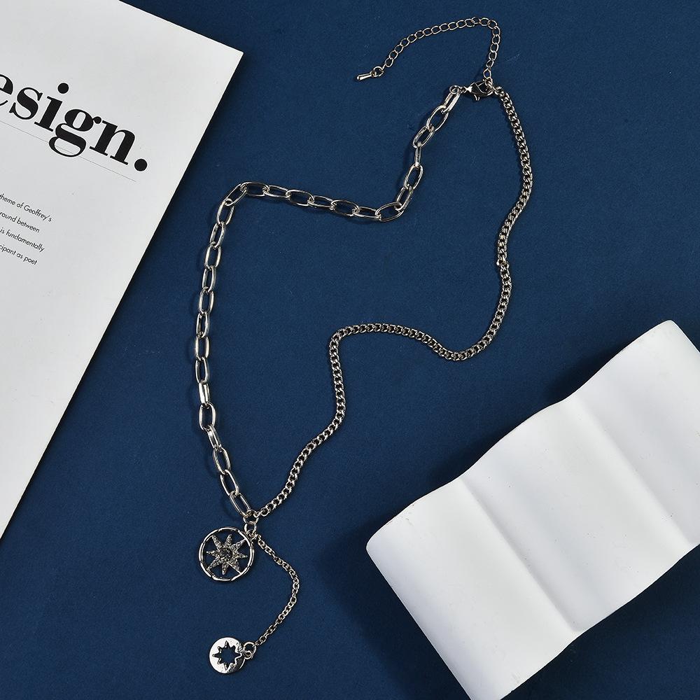 Simple Round Letter Women's New Brand Versatile Mixed Accessories Pendant Necklace