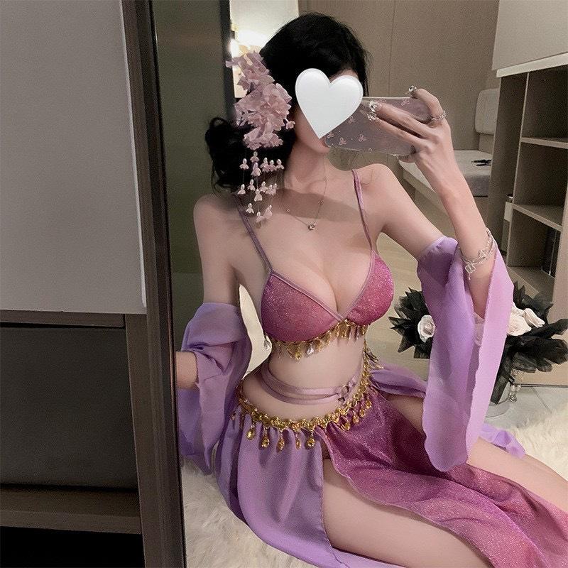 National Trend Romantic Lingerie, Pure Sensual and Sexy Dancer, Bed Seductive Uniform, Hanfu, Strapless Belly Band, No Need To Take Off Set
