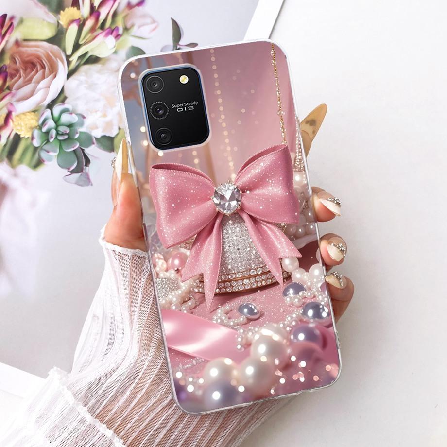 For Samsung Galaxy S10 Lite S10e S10+ Plus Phone Case Luxury Flower Butterfly Cartoon Bow Pattern Back Cover Soft Clear Silicone
