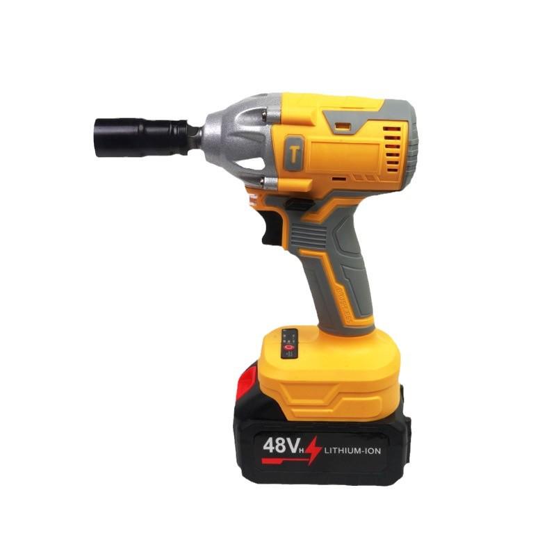 High-Power Brushless Electric Wrench: Lithium Battery, High Torque, Household Pistol Screwdriver, Nail Gun