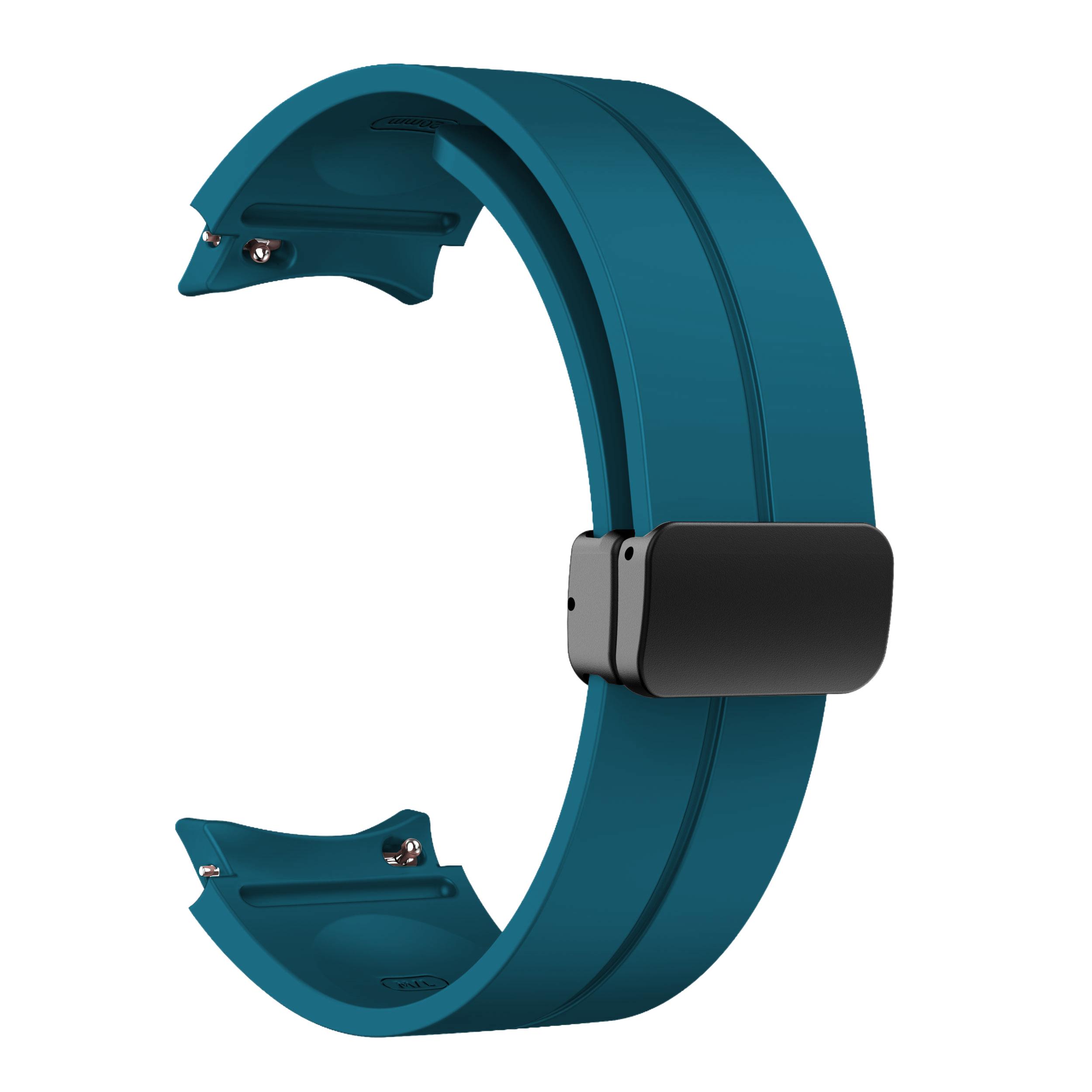 

Ремешок для часов NO Gaps для Samsung Galaxy Watch 7 40 мм, цветной магнитный браслет с пряжкой для Galaxy Watch 6 Classic 43 мм 47 мм, черный ремешок Galaxy watch 7 циан