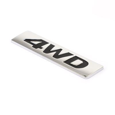 VIPIH Metal Gloss 4WD Emblem Car Fender Trunk Tailgate Badge Decal Sticker 4WD 4X4 SUV Black