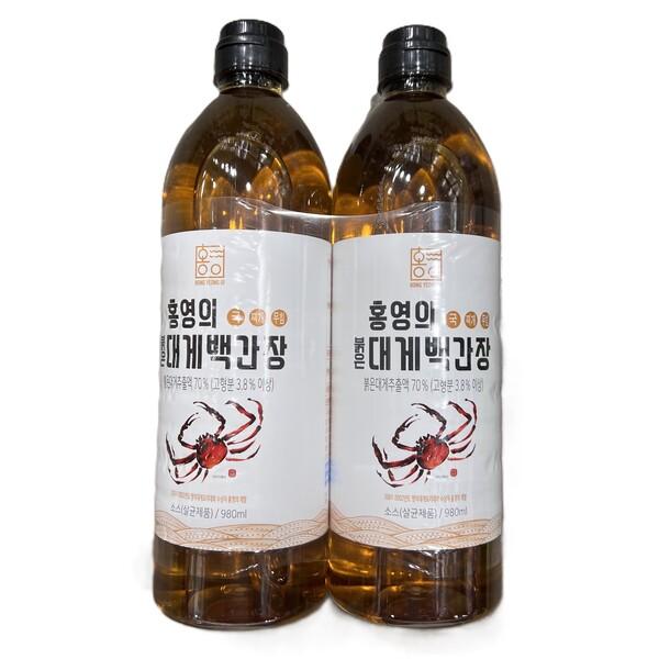 Hong Young Eui Red Snow Crab White Soy Sauce 980ml x 2ea