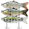 TRUSCEND Fishing Saltwater Freshwater Suitable for Spanish and Various Other [6-Joint Design] Lure, 20g, 3-Pack, Lifelike, & Minnow, Seabass,