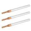 3Pcs Metal End Mill Router 4 Fultes Tungsten Steel Industrial Supplies D2.5 X 8 X 4D X 50L X 4F
