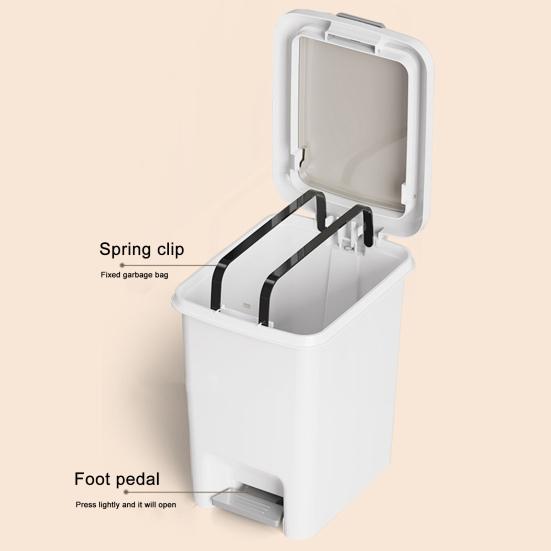 Garbage Can Durable Construction Large Capacity Wide Opening