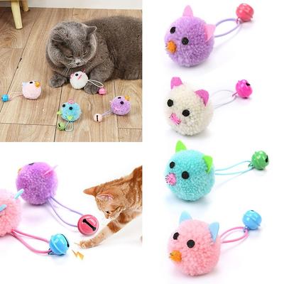 Plush Plush Mouse Cat Toys Relieve Boredom Bite Resistant Cats Fun Playing Scratch Training Toy With Bell Interactive Kitten Toy