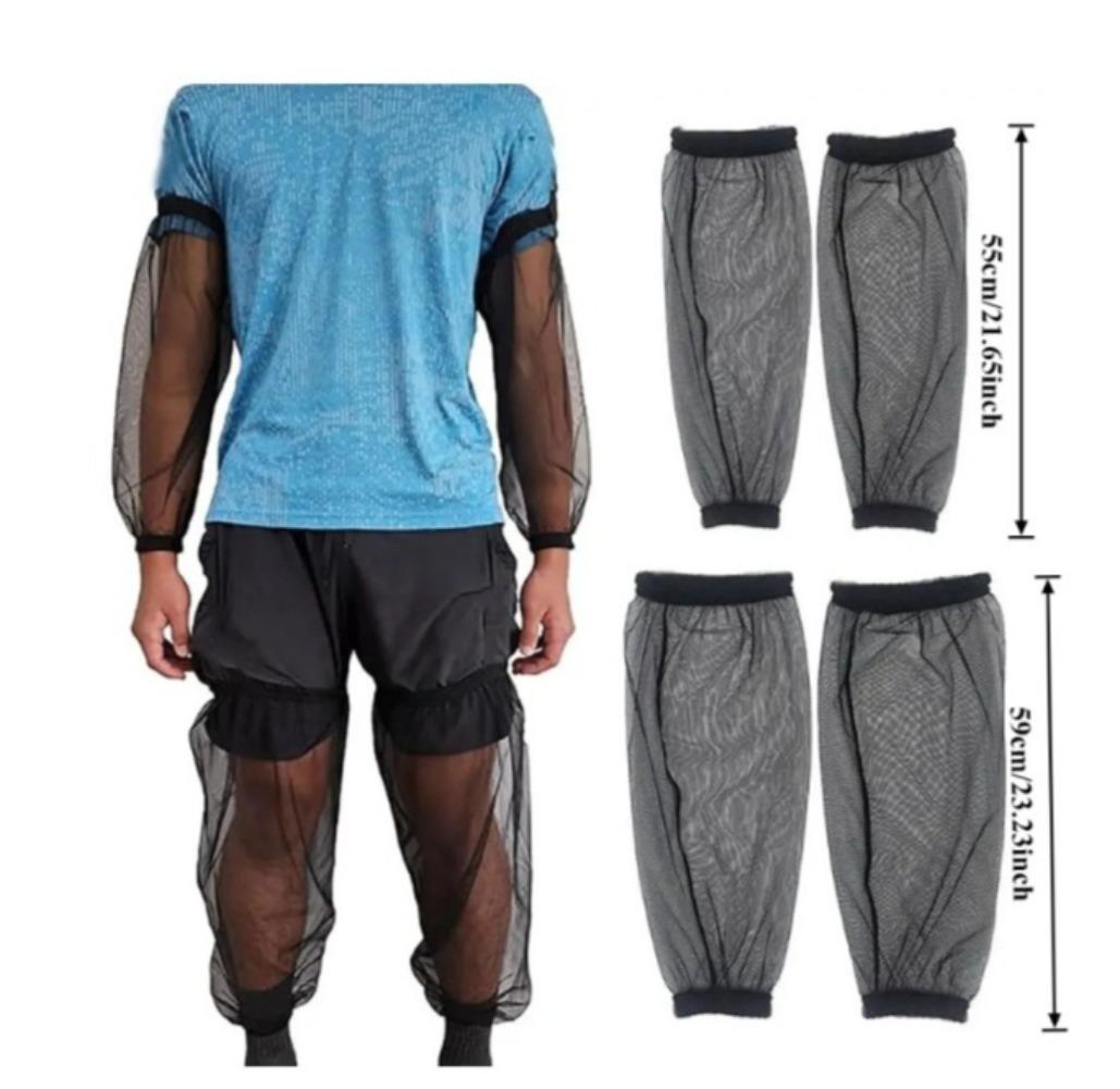 Mosquito Arm Sleeves Breathable Summer Mesh Lightweight Leg Mosquito Nets Anti-mosquito Outdoor Camping Hiking For Fishing Arm Sleeves