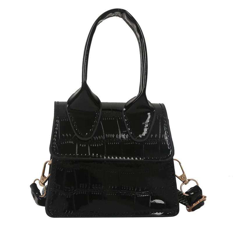 

Новая маленькая сумка через плечо, летняя женская мини-сумка, универсальная, конфетного цвета, с глянцевым каменным узором, сумка через плечо