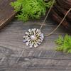 New Enamel Color Hollow Geometric Petal Pendant Women's Simple High-end Versatile Flower Necklace