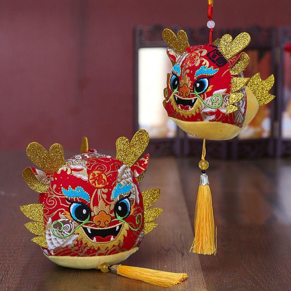 

Дизайн Дракона Подвеска-талисман Года Дракона, приятная для кожи плюшевая кукла Года Дракона, домашний декор