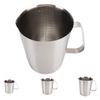 304 Stainless Steel Milk Frother Jug Coffee Milk Frothing Jug Latte Pitcher Measurement Jug Measuring Cup with Markings Spout