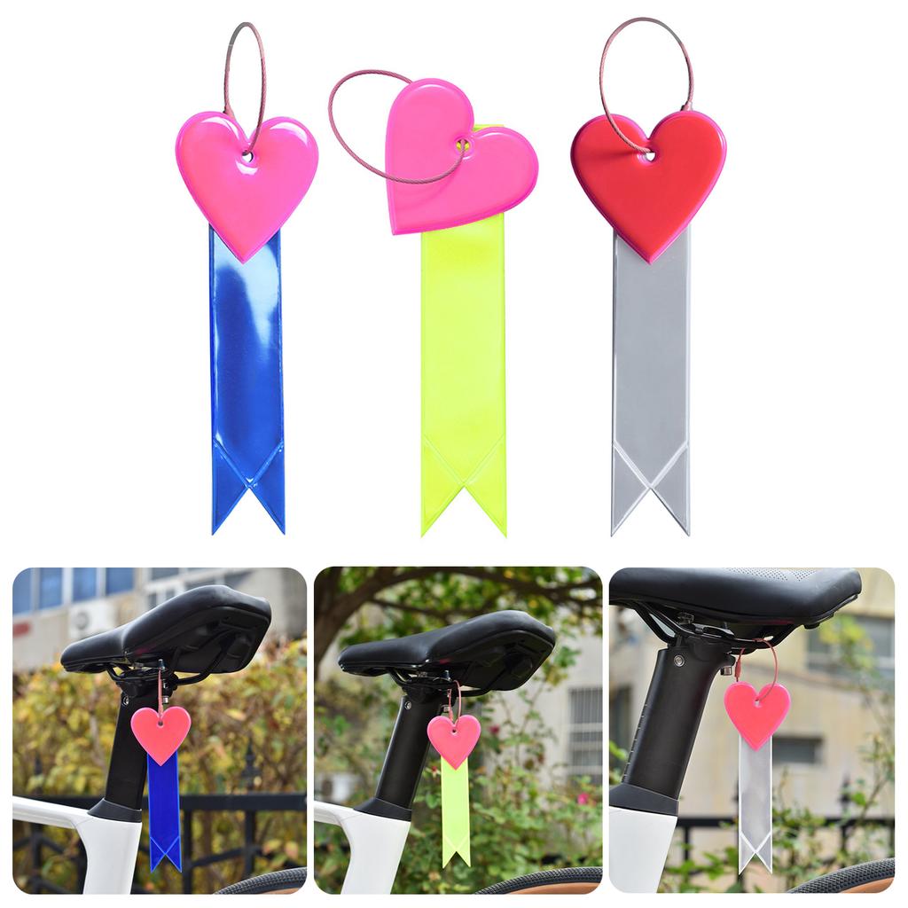 Bicycles Reflective Pendant Night Cycling Safety Pendant Reflective Keychains for Easy Installation