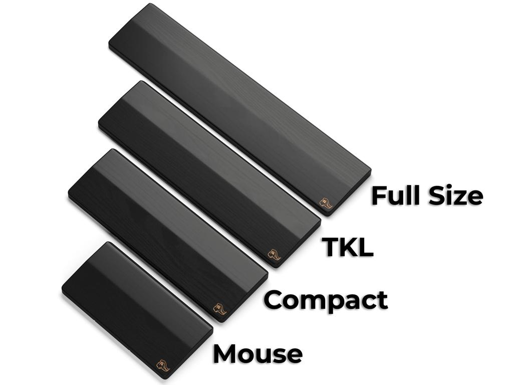 Glorious Glorious Mouse Wrist Rest, Wooden Mouse Wrist Rest, 20cm X 10cm, 19mm Thick, Slim Mouse Rest (GV-M-DARK)