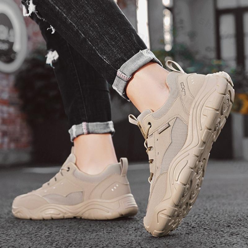 Fashion Men's Casual Sports Shoes 2025 Spring New Mesh Breathable Comfortable Thick Sole Shoes Fashion Versatile Low Top Chunky sneakers