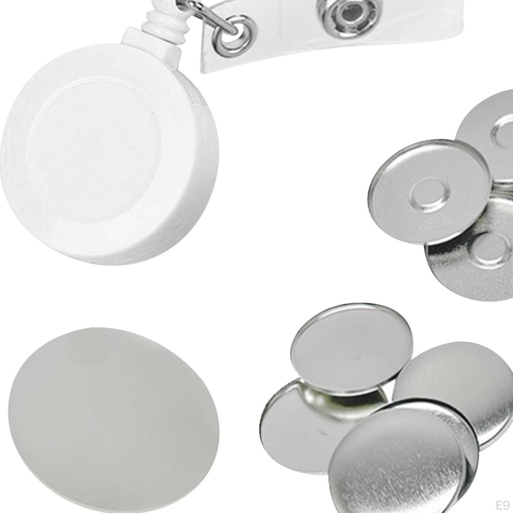 10 Pieces Retractable ID Holder Keyring DIY Buckle Portable Nurse Reel for Worker Teacher