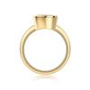 Nabest   CopperGold Plated Women Rings 3EX VVS1 D Color Round Cut 3 CT Real Moissanite Lab Diamond Ring Fine Jewelry