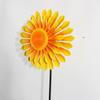 Flower Wind Spinner Windmill Toy Decoration Handheld Pinwheels Decoration Colorful Flower Sculpture For Backyard