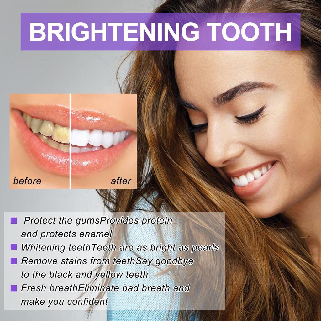 EELHOE V34 Purple Toothpaste Repair Teeth Oral Cleaning Breath Fresh Dazzling White Toothpaste