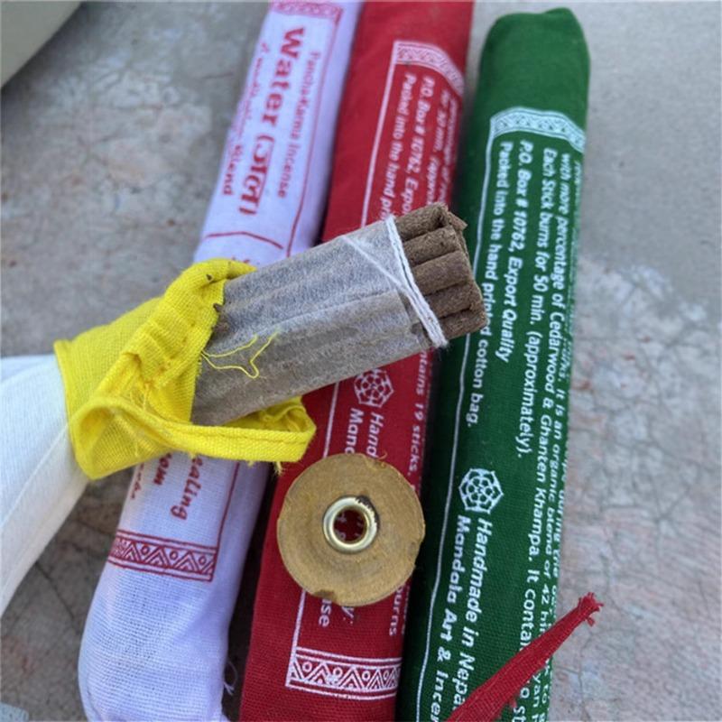 Nepalese Five-color Incense Bagged Herbal Natural Himalayan Art Incense for Relaxation, Sleep Aid, Air Purification Meditation