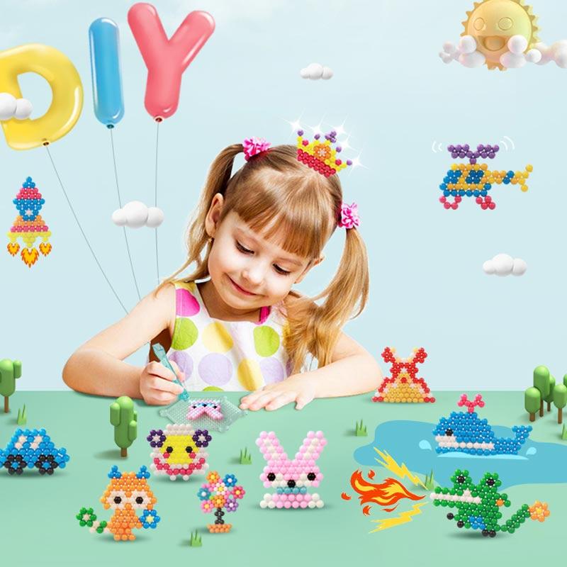Non-Toxic 24Color/Set Water Magic Sticky Beads Set Puzzle Toys For Kids Children'S Toy Education Brain Children