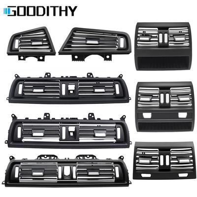 F10 f11 f18 cromado esquerda direita ar condicionado capa médio traseiro ac ventilação grade painel de saída para bmw série 5 520i 523i