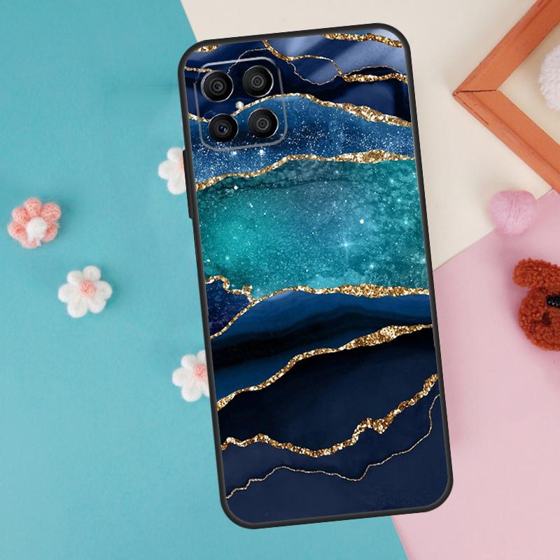 Gold Indigo Faux-Malachit Hülle Für Honor Magic 7 Lite 5 6 Pro Honor X9a X8a X8 X9 X8b X9c X9b 50 70 90 200 Lite Abdeckung