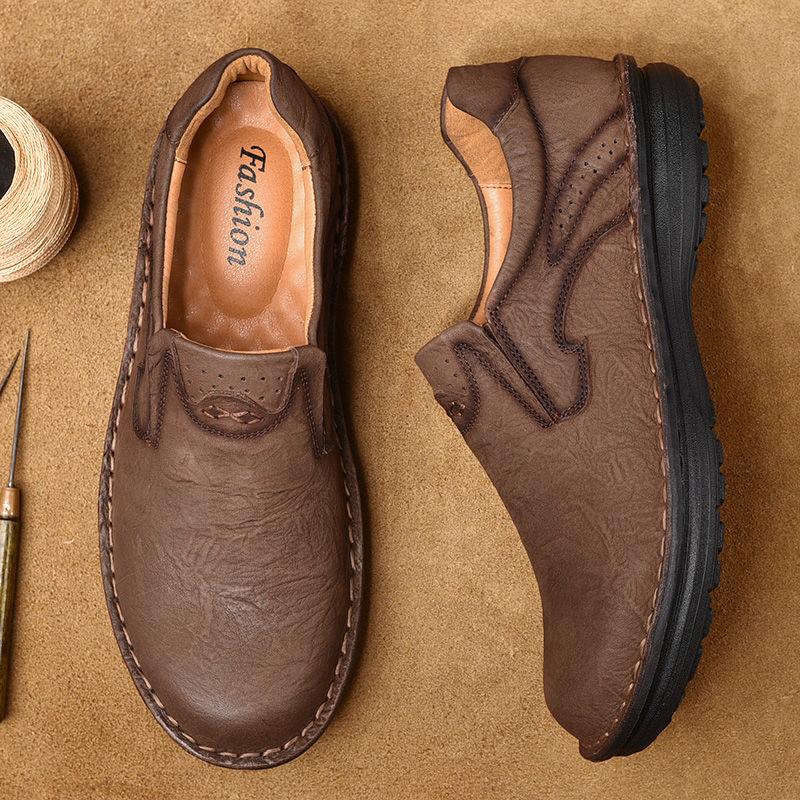 Skórzana ręcznie robiona męska odzież robocza z dużymi palcami