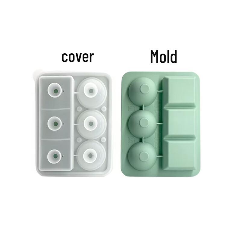 

Whiskey Silicone Ice Cube and Ball Mold Set