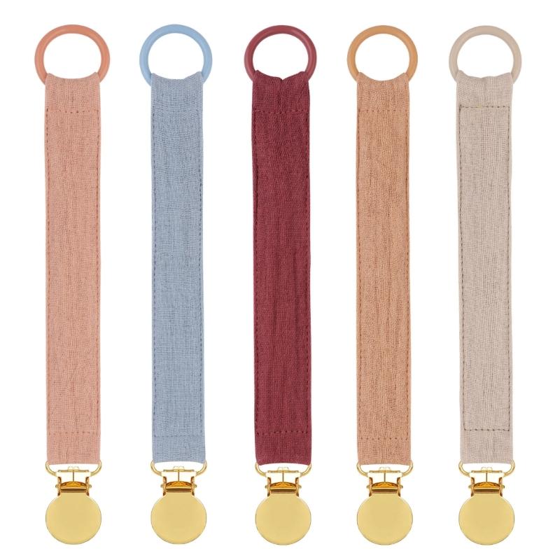 

Набор из 5 шт. цепочек-клипс для пустышки для малыша, мягкие и безопасные, держатель для соски для младенца и малыша, веревочка для предотвращения потери и загрязнения 1