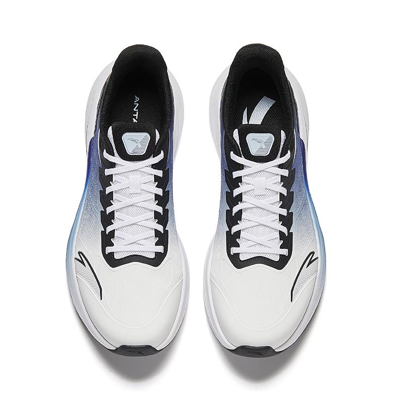 ANTA Men Professional Racing Running Shoes White Black Blue 912535511-4