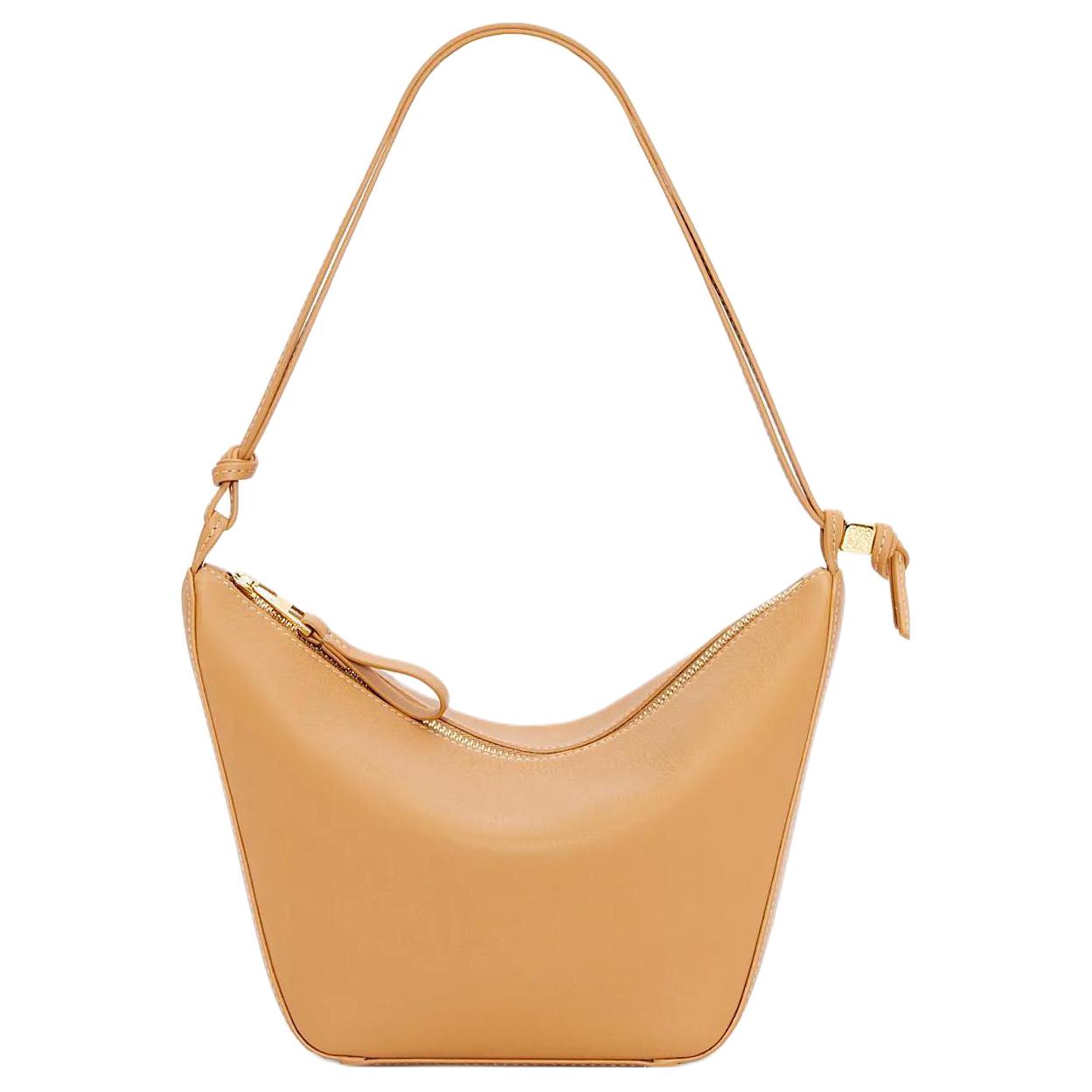 

Loewe Mini Hammock Hobo bag Warm Desert Women Shoulder_bags Tan A538G13X01-2586 Basic Set (Bag+Dust Bag)