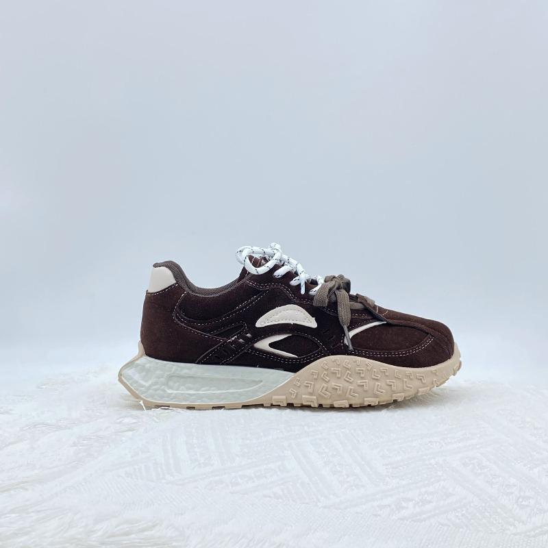 

Platform women s spring and autumn new small height increase sports casual shoes versatile retro 40 коричневий