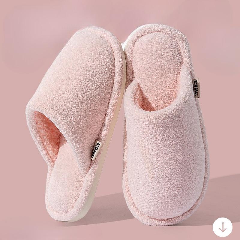 Cotton Shoes for Indoor Home Use with Fleece, Warm, Anti-slip and Anti-odor Slippers