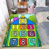 Bunter und lustiger Spielteppich, rutschfeste Bodenmatte für Wohnzimmer, Küche, Eingangstür, Balkon, waschbarer Teppich, Heimdekoration